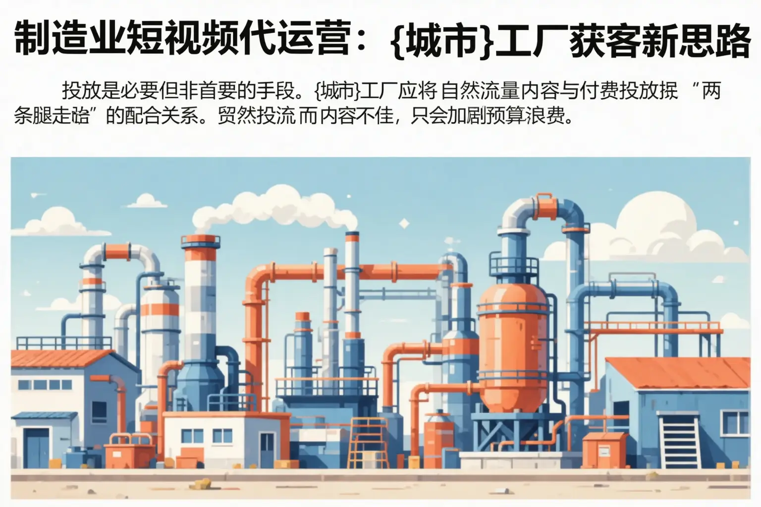 制造业短视频代运营：达拉特旗工厂获客新思路